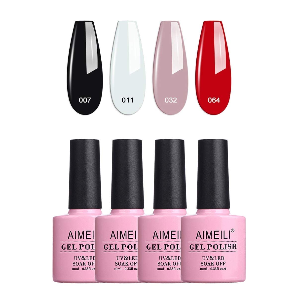 AIMEILI UV LED Gel Nail Polish Kit for Home Manicure