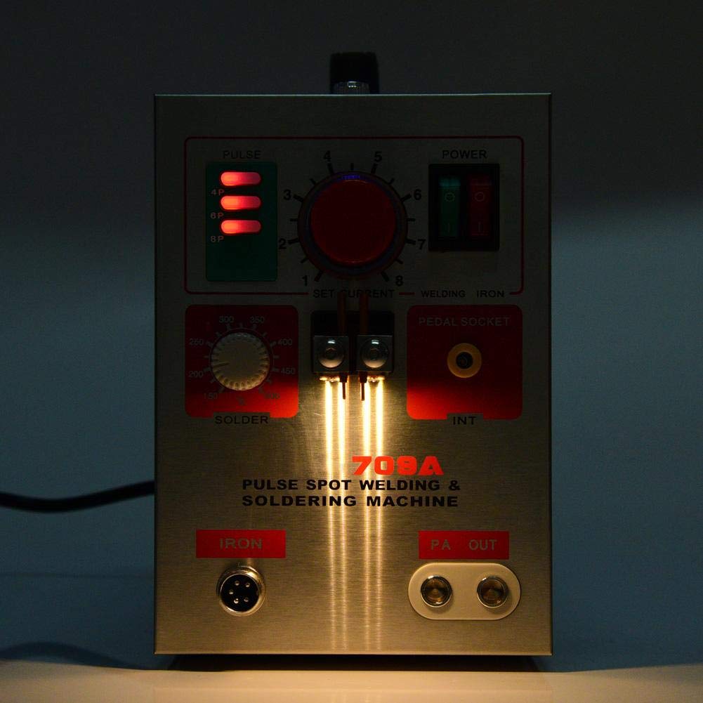 709A 3.2Kw Lithium Battery Spot Welder - DIY 18650 Battery Welding Machine with Soldering Pen (US Plug) | Perfect for Battery Pack Assembly, RC Models, and Electronics Repair Projects