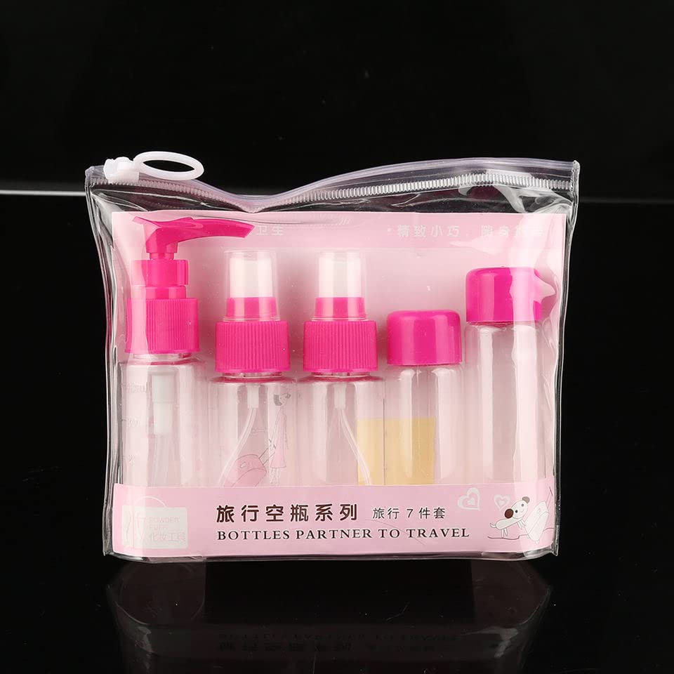 BAREPEPE 6-Piece Travel Bottle Set - Leakproof Empty Cosmetic Spray Bottles for Perfume, Lotion & Toiletries | TSA Approved Clear Plastic Travel Containers for Vacation, Gym & Daily Use