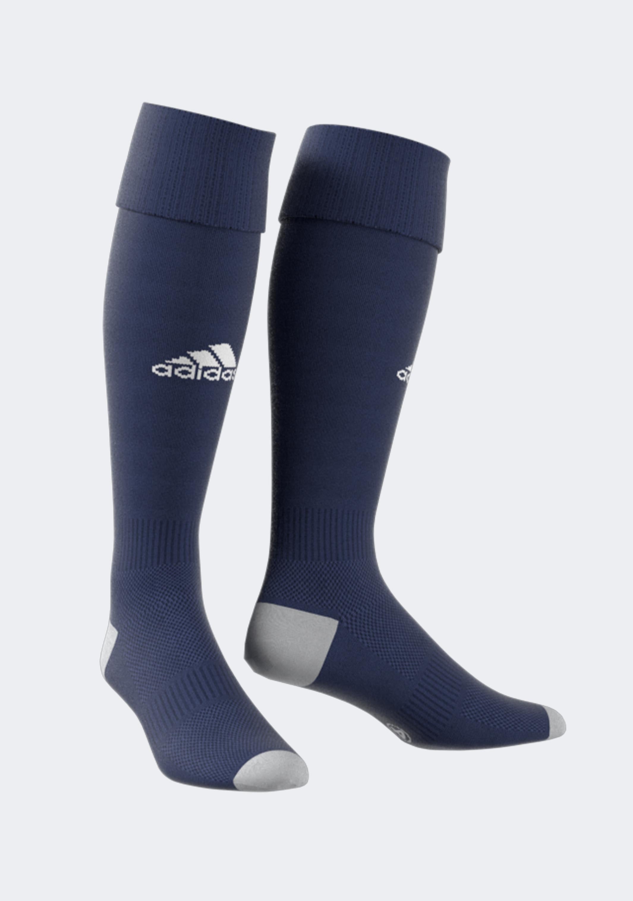 Adidas Milano 16 Athletic Socks - 3 Pack Cushioned Crew Socks for Running, Gym & Sports - Breathable Moisture-Wicking Performance Socks for Men & Women