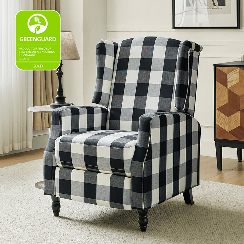 Lilith Upholstered Recliner Chair - Adjustable Backrest & Footrest, Ergonomic Living Room Reclining Chair for Relaxing, Reading & Watching TV