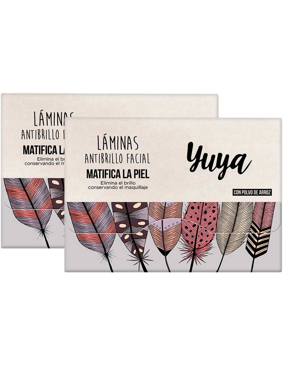 Yuya 2-Pack Anti-Shine Facial Blotting Papers - 50 Sheets Each | Oil Control & Matte Finish for Oily Skin | Perfect for Gym, Travel, and Everyday Use
