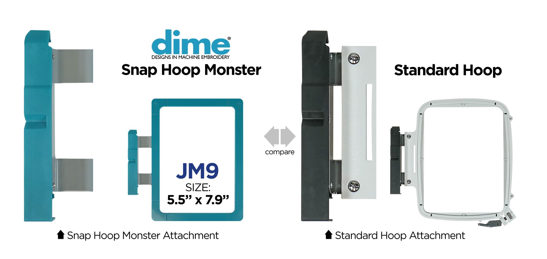 Janome® M17 Snap Hoop Monster Magnetic Embroidery Hoop 5.5