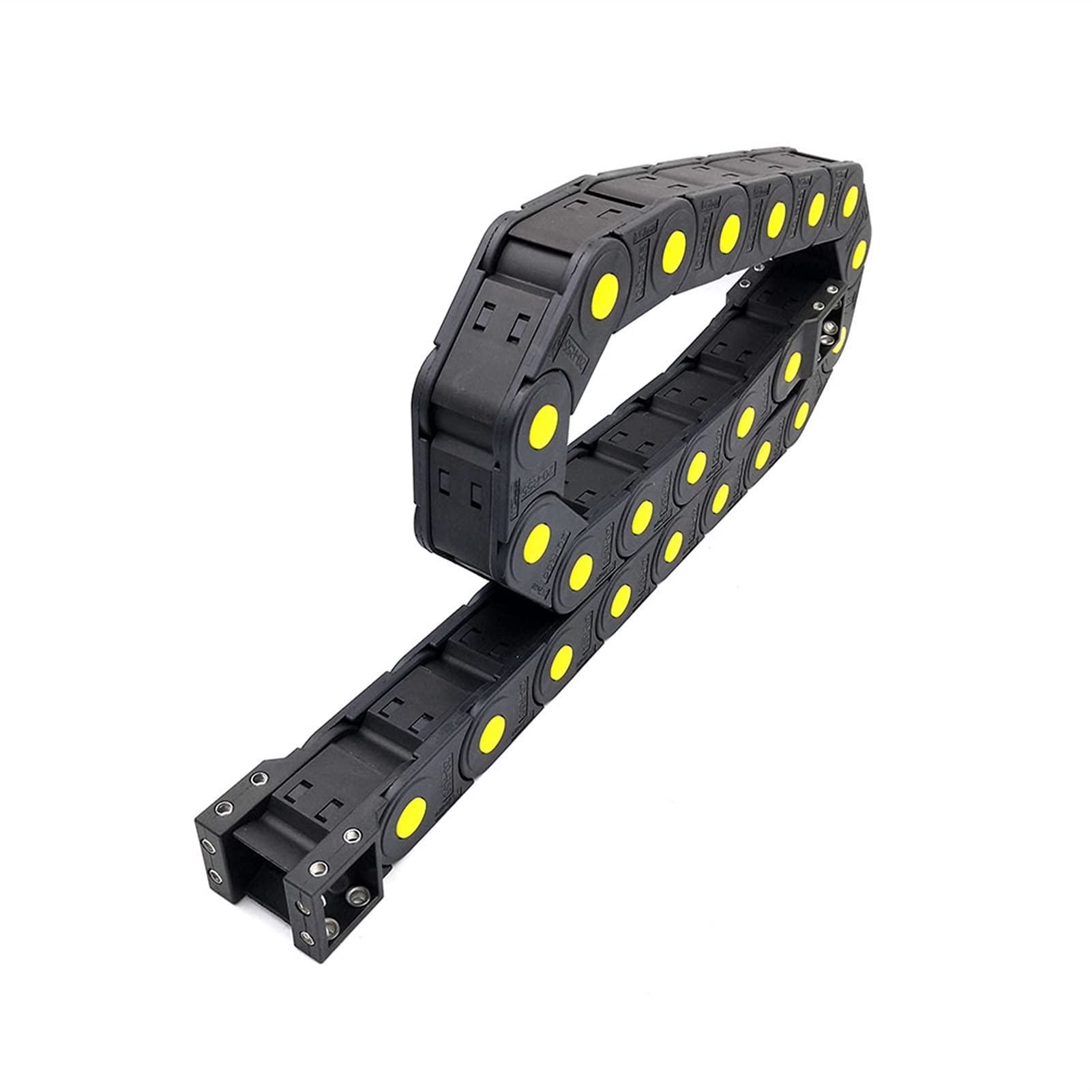 120x50mm Open Side Cable Drag Chain with Connectors - Heavy Duty Wire Carrier Track for CNC Machines, Robotics & Industrial Automation Equipment