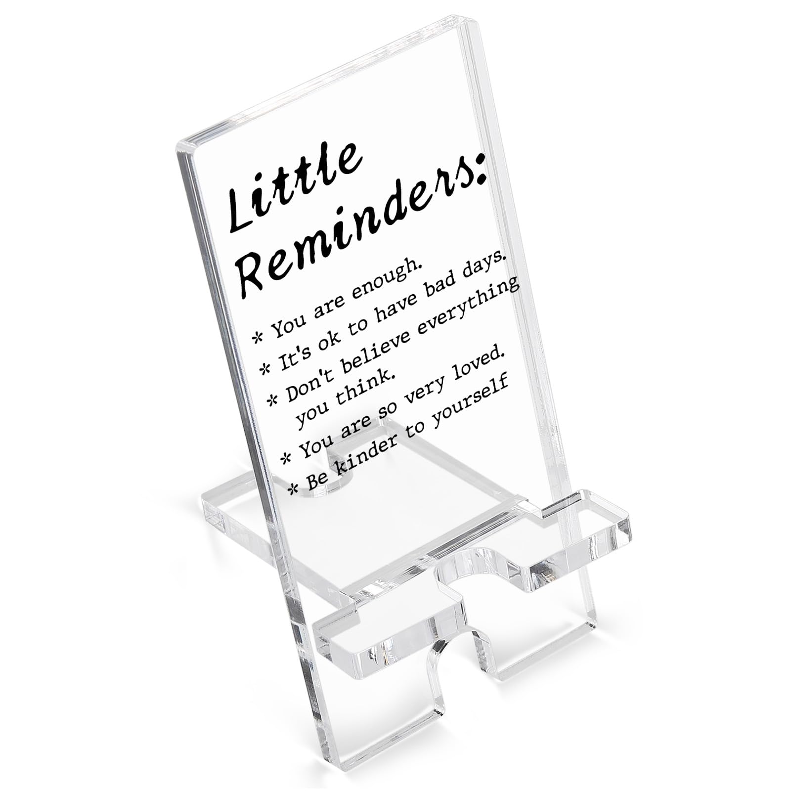 Vizuzi Inspirational Cell Phone Stand - Motivational Desk Phone Holder for Office, Cute Funny Desk Accessory Gift for Women, Coworkers & Friends (ZAA43) - Perfect for Work Desks, Home Offices & Gift Giving