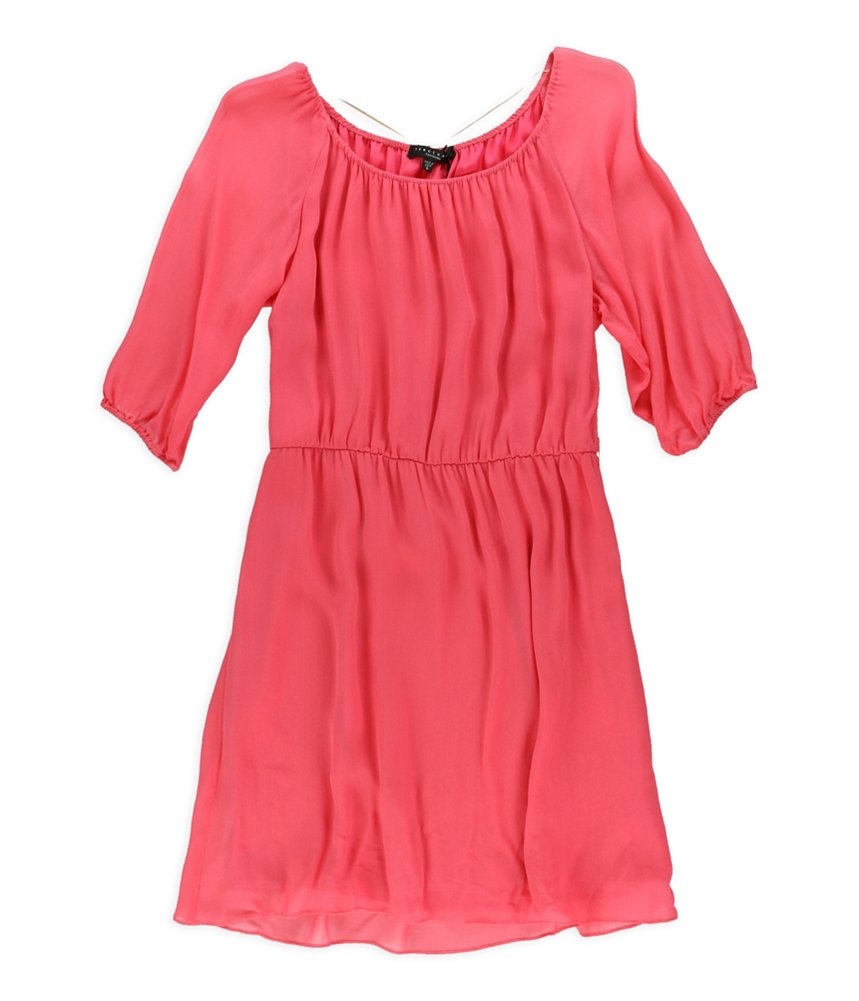 Sanctuary Women's Martinique Shift Dress - Flowy Pink Midi Dress for Summer, Size Large | Casual Beach Wear, Brunch Outfits & Vacation Dresses