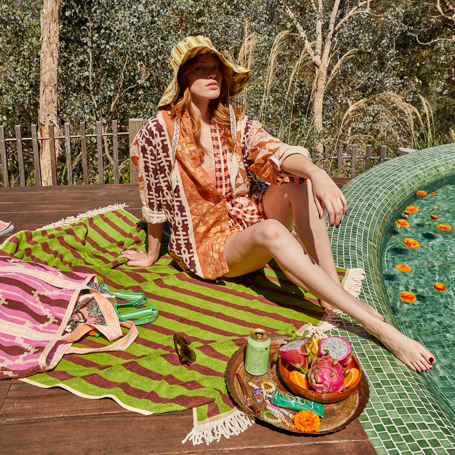 Stylish Heena Cotton Resort Set for Women - Comfortable Summer Vacation Outfit - Perfect for Beach Getaways, Poolside Lounging, and Tropical Holidays