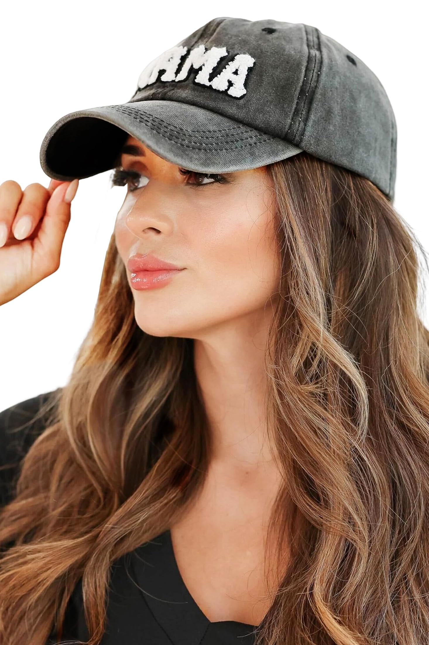 Soft Chenille Patch Mom Baseball Cap - Women's Cotton Adjustable Hat for All Seasons - Perfect for Outdoor Activities, Sports, and Casual Wear