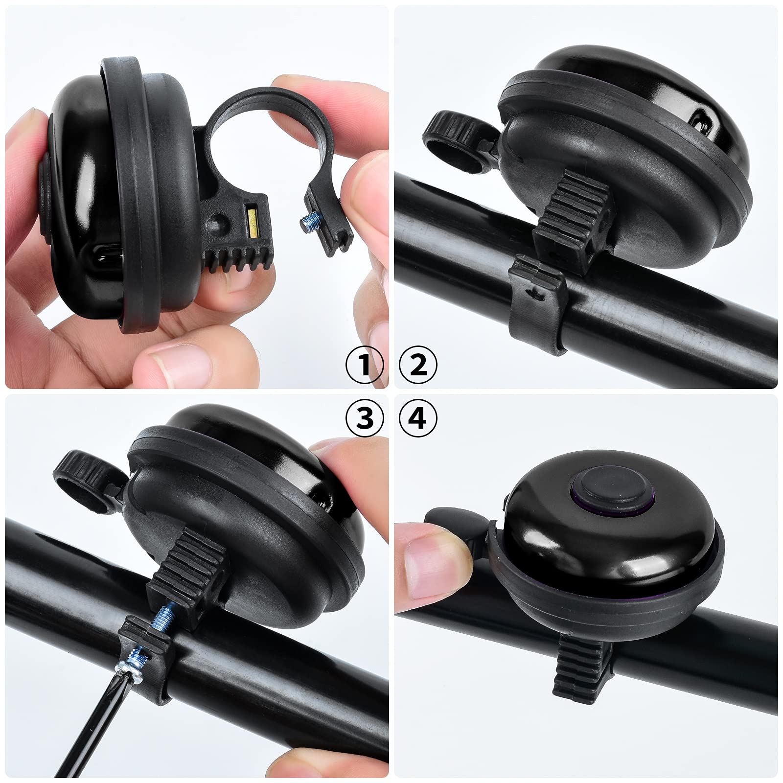 Vintage Bike Bell - Durable Aluminum Bicycle Bell with Loud & Clear Ringing Sound for Adults & Kids - Perfect for City Commuting, Mountain Biking & Cycling Safety
