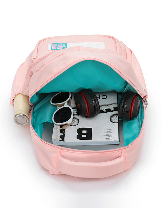 Tosca TCA972 Kids Backpack for School & Travel - Lightweight, Durable & Stylish Pink Backpack for Boys & Girls - Perfect for Kindergarten, Daycare & Outdoor Adventures