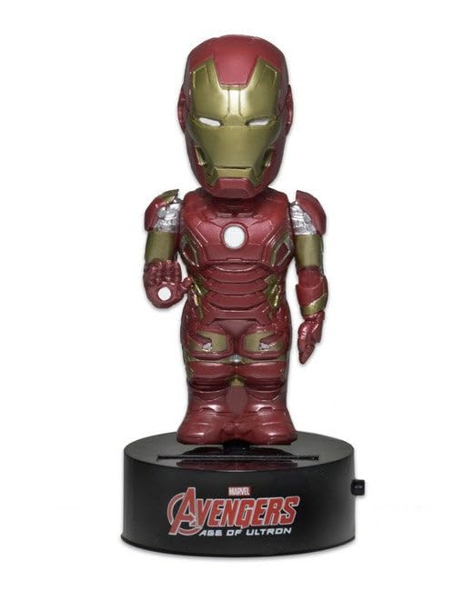 Iron Man Avengers: Age of Ultron Bobble Head Collectible Figure - NECA Official Marvel Superhero Toy for Display & Gift Giving
