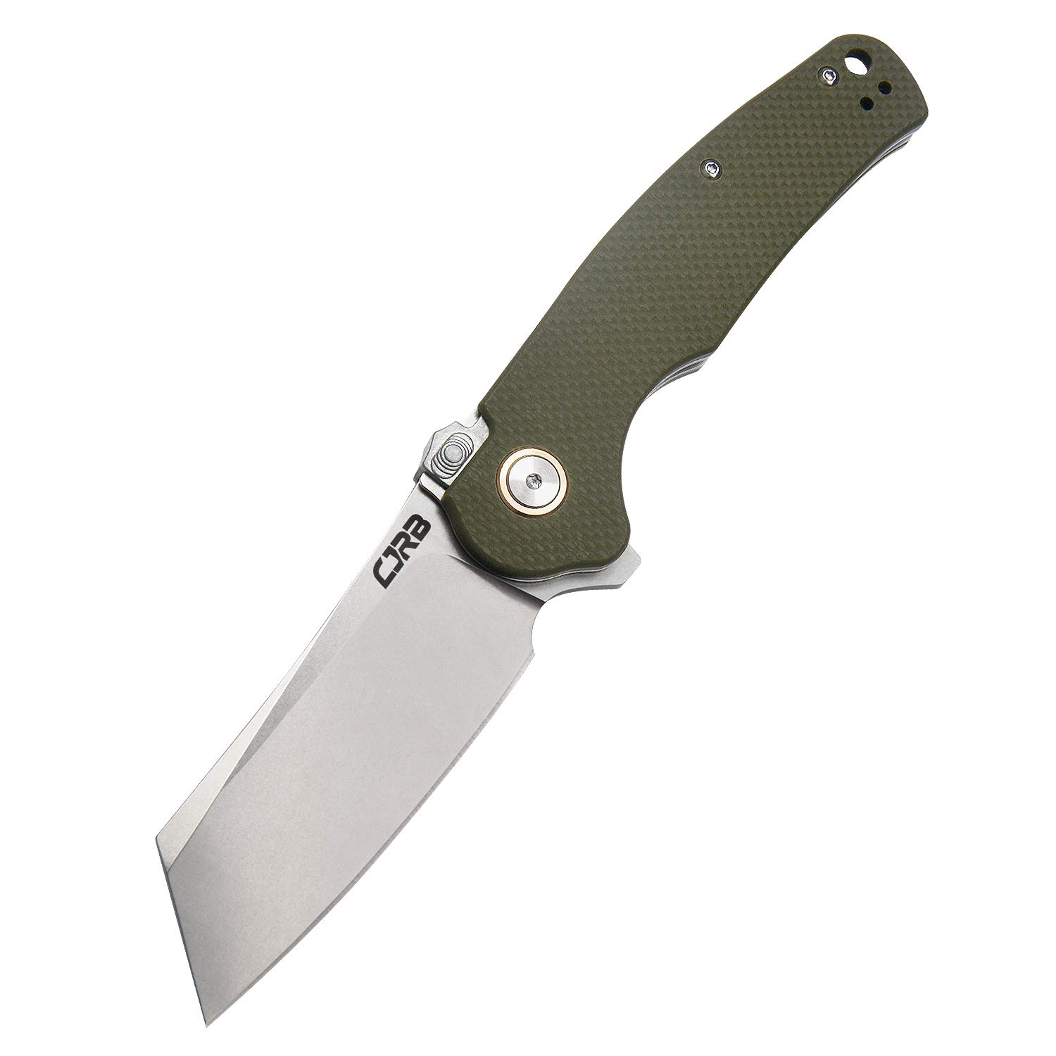 CJRB Crag Folding Knife - Blue & Green EDC Pocket Knife | High-Quality Stainless Steel Blade for Everyday Carry, Outdoor Adventures & Camping