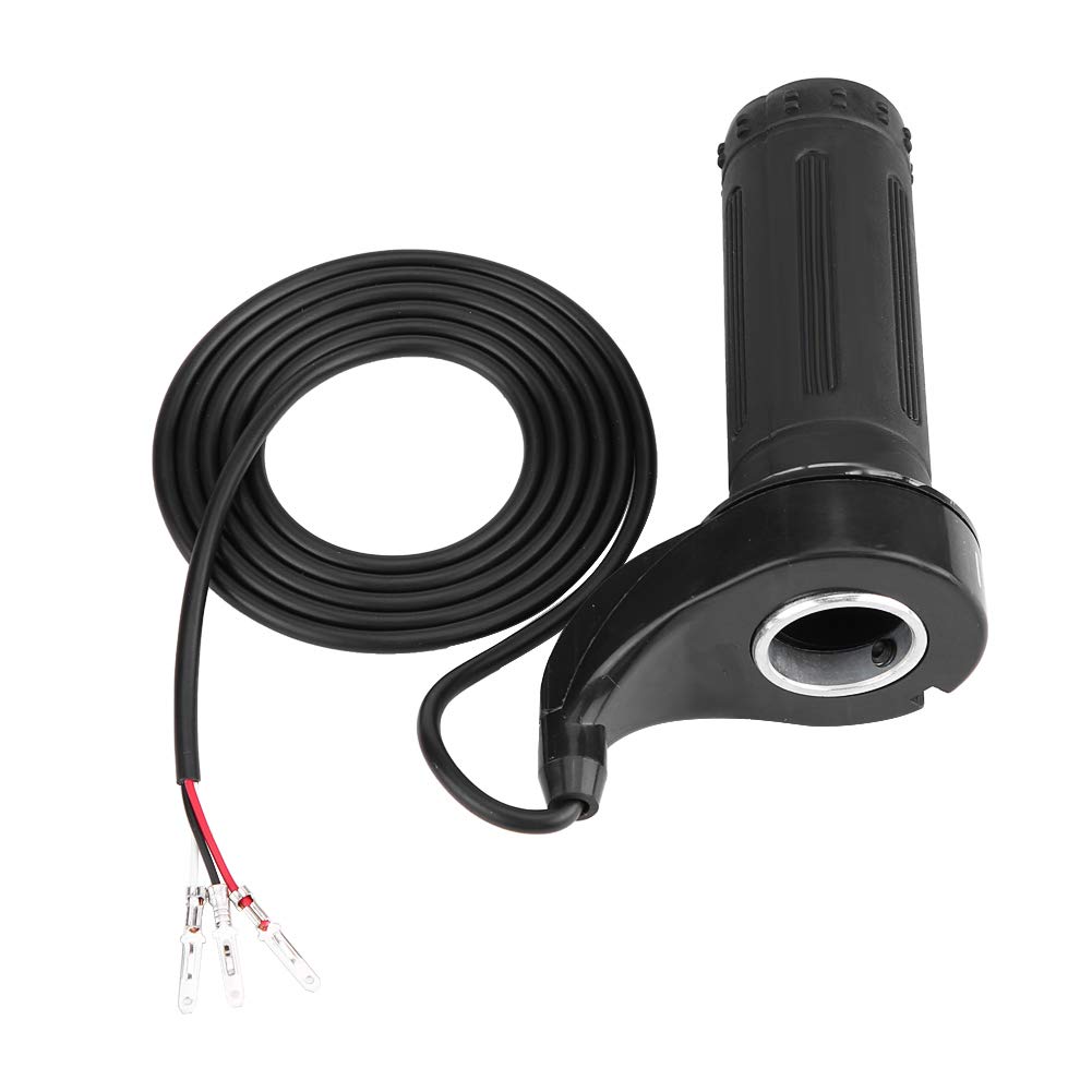 Universal Motorcycle Throttle Grip - 3-Wire Electric Scooter Twist Speed Accelerator, Durable Plastic Black for Enhanced Riding Experience on Motorcycles and E-Scooters
