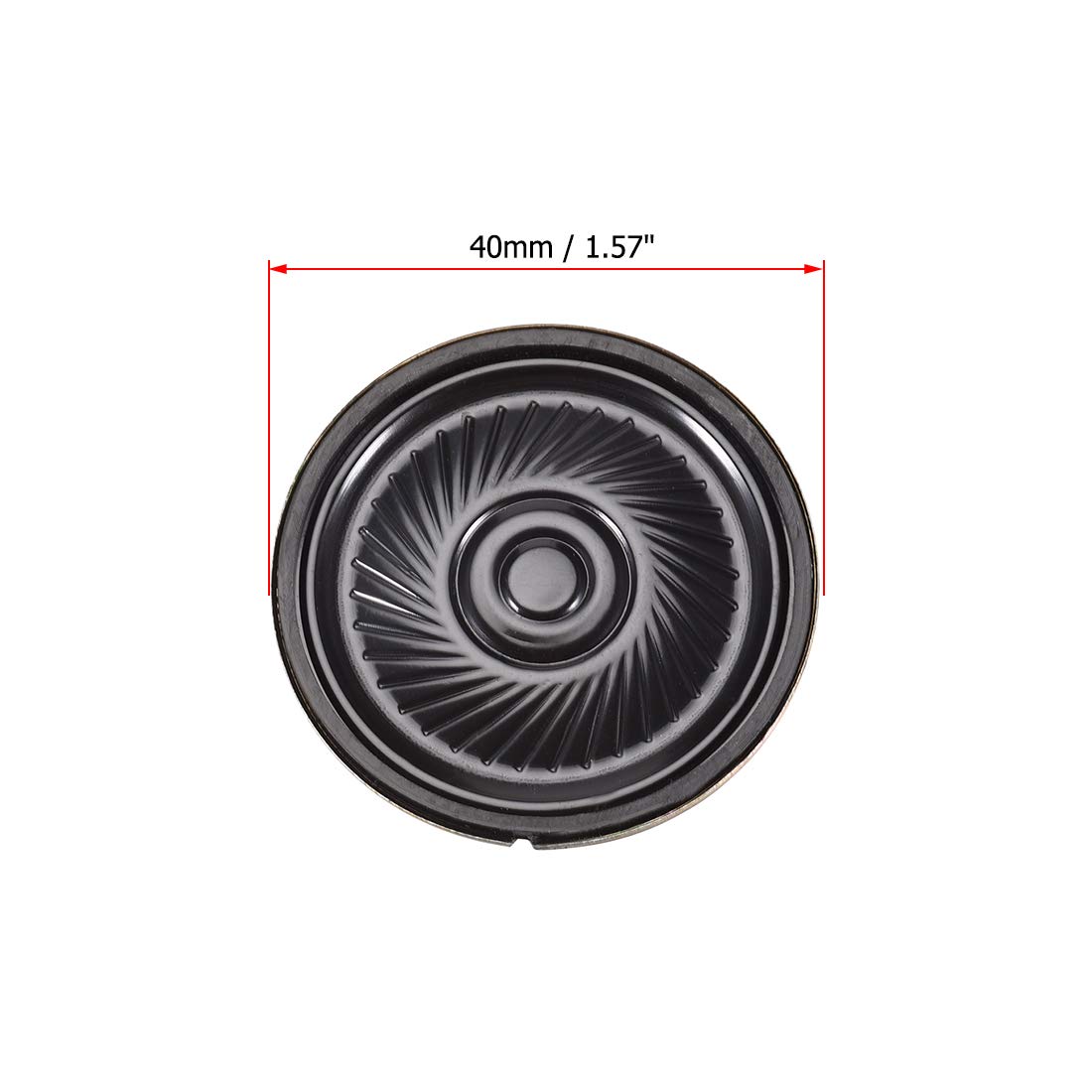 uxcell 0.5W 32 Ohm Micro Internal Speaker Magnet Loudspeaker 40mm Diameter (4 Pack) - Perfect for DIY Electronics, Arduino Projects, and Small Audio Devices