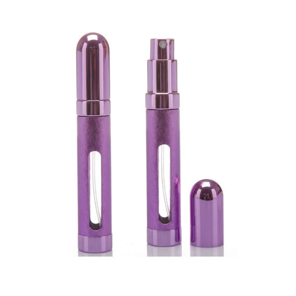 Milisten 6-Pack 12ml Refillable Aluminum Perfume Spray Bottles - Portable Travel Perfume Atomizer for Purse, Gym & Office | Leak-Proof Mini Perfume Dispenser