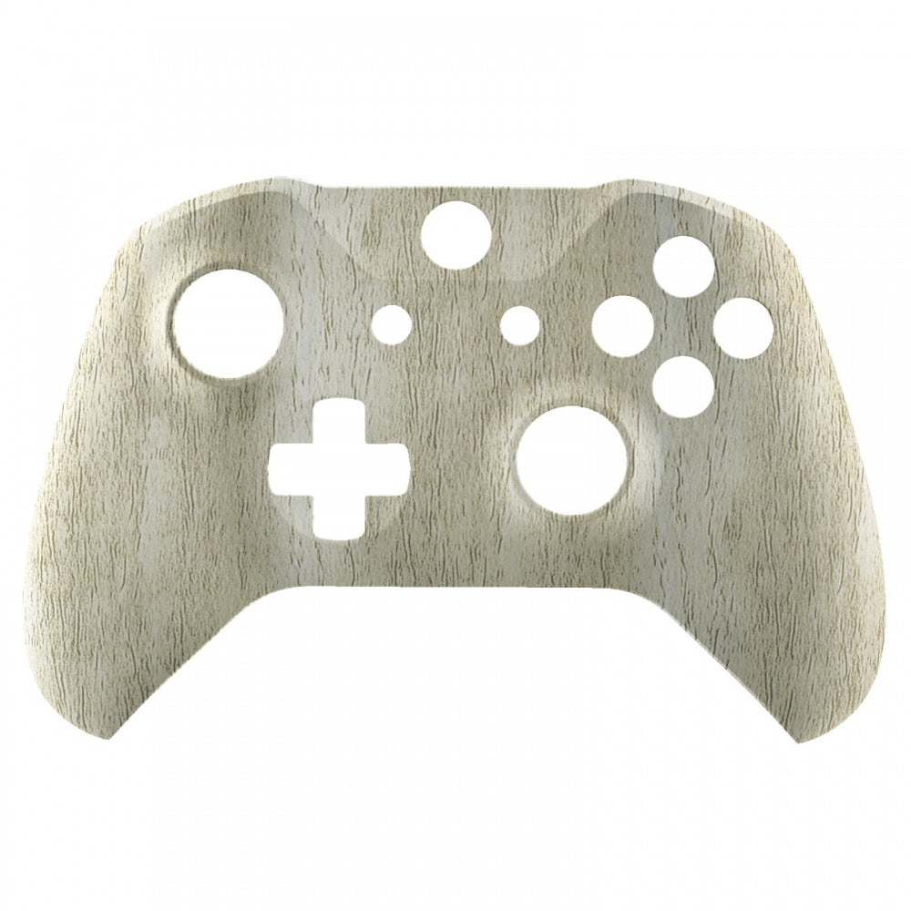 eXtremeRate Pine Wood Grain Replacement Front Housing Shell for Xbox One X & S Controller (Model 1708) - Premium Upgrade for Gaming Enthusiasts | Perfect for Custom Controllers & Enhanced Gaming Experience