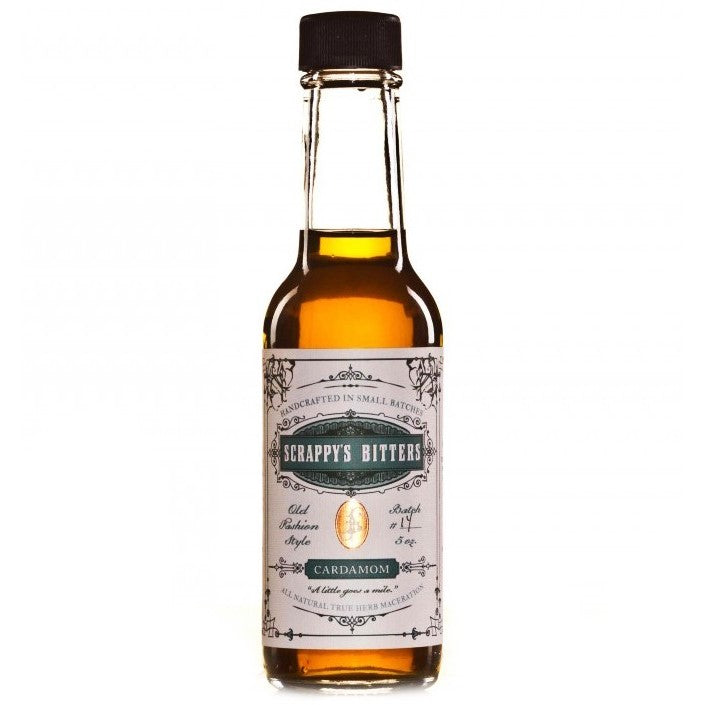 Scrappy's Cardamom Bitters - Premium Cocktail & Mocktail Flavor Enhancer for Home Bars & Mixology