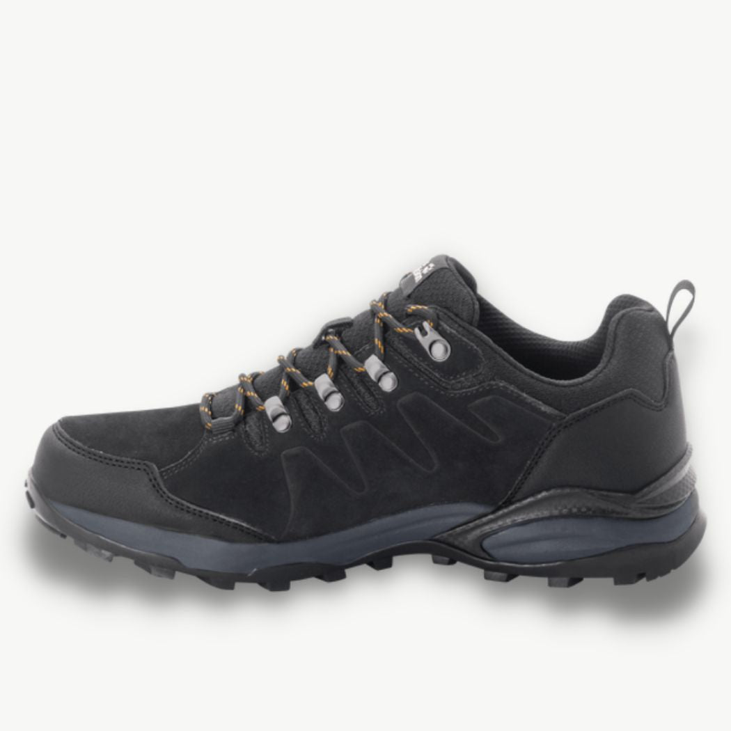 Jack Wolfskin Refugio Texapore Low Men's Waterproof Hiking Shoes - Lightweight Outdoor Trekking Boots for Trail Running & Mountain Climbing