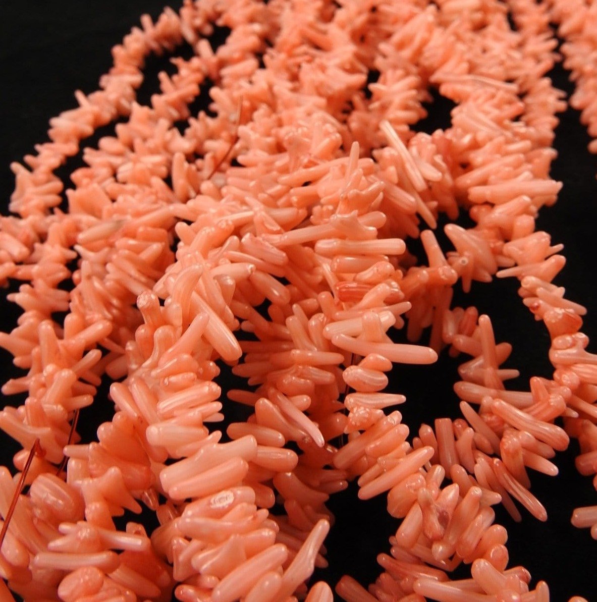 Coral Sticklet Bead Strand - Bulk Wholesale for Jewelry Making, DIY Crafts & Fashion Accessories | Perfect for Necklaces, Bracelets & Home Decor Projects
