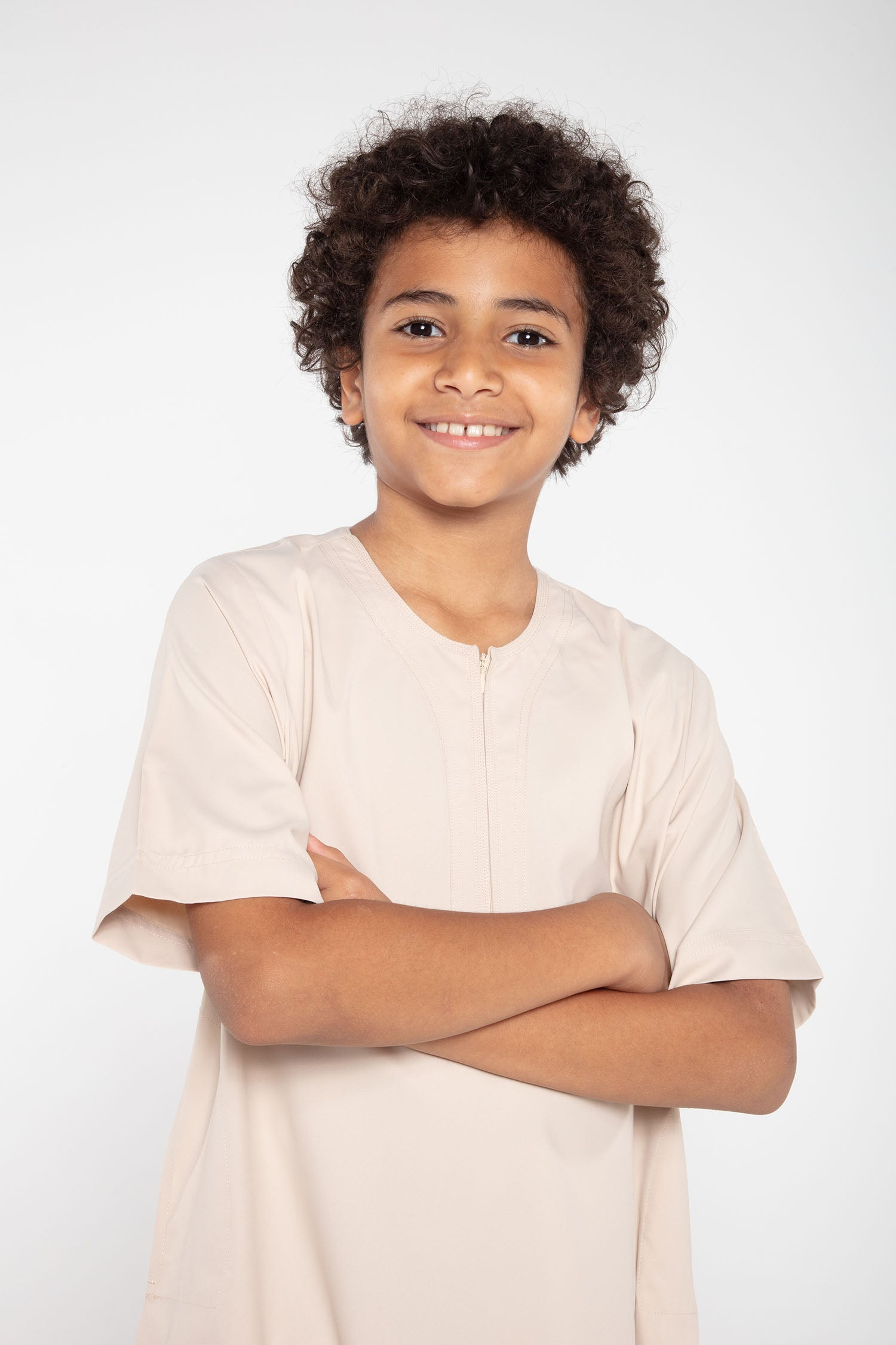 J110 Boys Almond Short Sleeve T-Shirt - Comfortable Cotton Tee for Kids - Perfect for School, Play & Everyday Wear