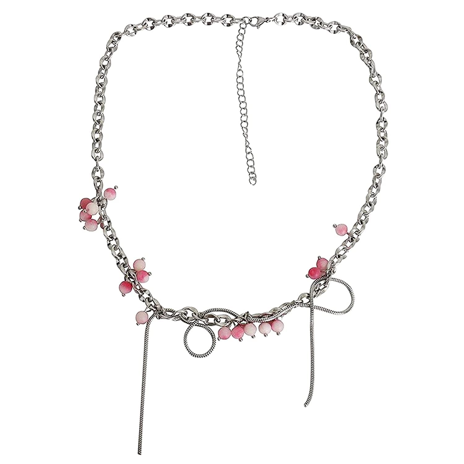 Gradient Pearl Necklace with Tassel - Elegant Clavicle Chain for Women, Perfect Gift for Party, Birthday, Wedding & Cosmetics Makeup - Ideal for Evening Events, Date Nights & Special Occasions