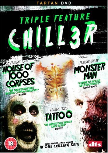 Chiller Triple - House of 1000/Monster Man/Tattoo - Horror Movie Collection for Halloween Parties & Film Enthusiasts