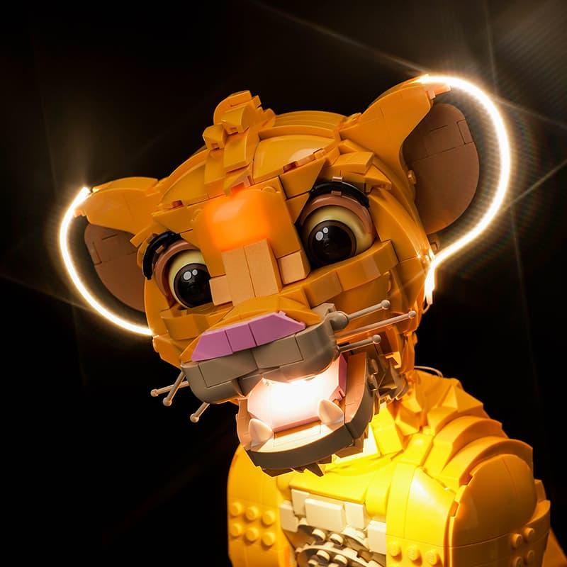 LEGO Disney Young Simba the Lion King 43247 Light Kit - LED Building Blocks Lighting Set for LEGO Models - Perfect for Night Display & Home Decoration