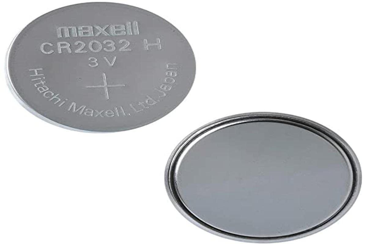 Maxell Genuine CR2032 3V Lithium Coin Cell Battery (5-Pack) - Long-Lasting Power for Watches, Key Fobs, Calculators & Medical Devices