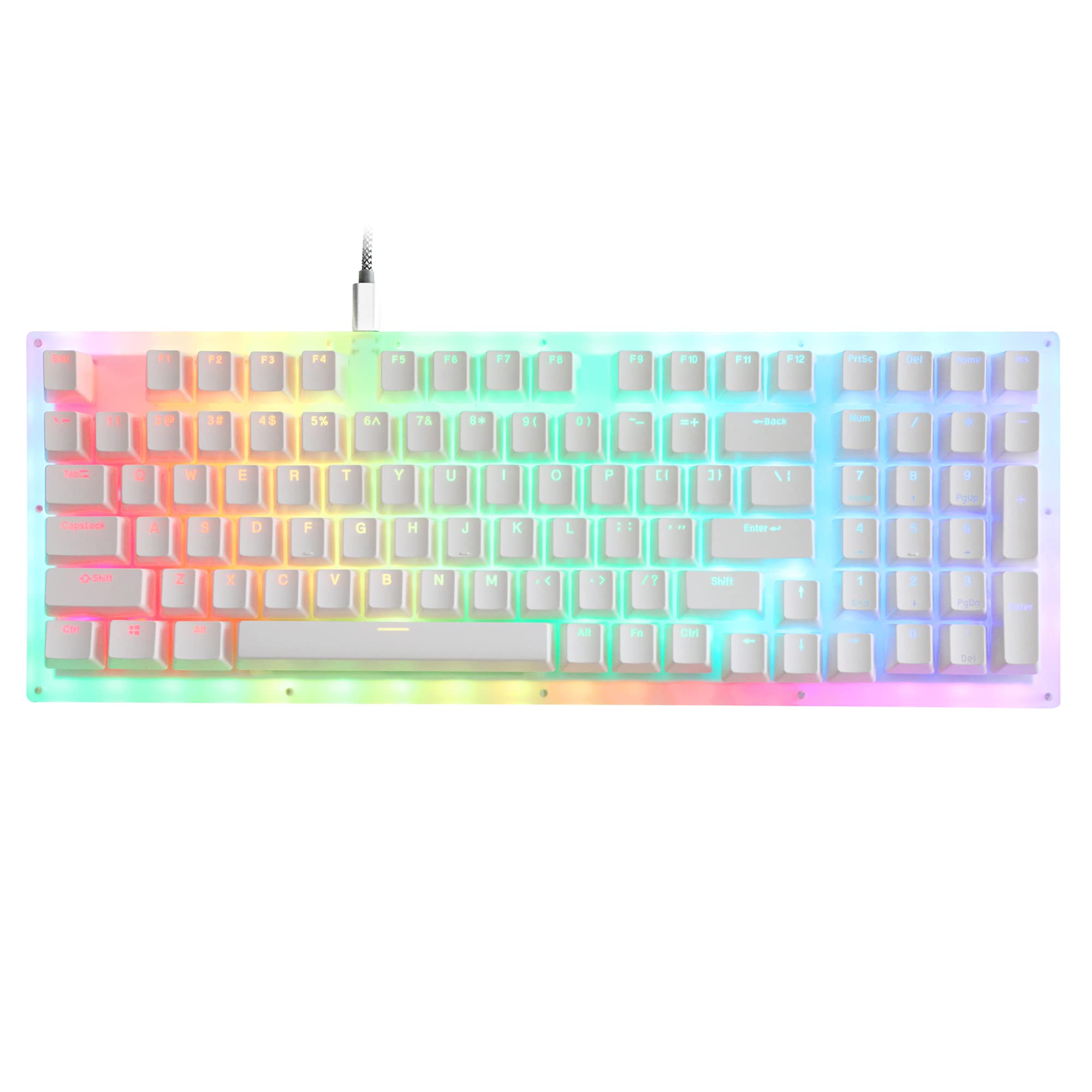 Feker Machinic 02 980 Hot Swappable Mechanical Keyboard Kit - RGB Backlit, Gateron Blue Switches, Type-C PCB Case - Perfect for Gaming, Coding & Office Work