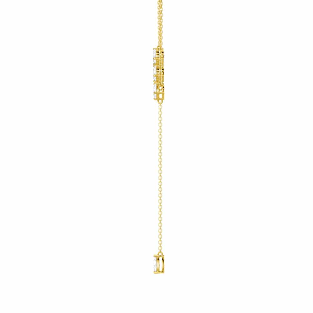 Elegant Pear-Shaped Lab-Grown Diamond Y Lariat Necklace for Women | Perfect for Weddings, Parties & Special Occasions