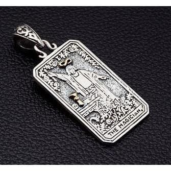 Authentic Magician Tarot Card Sterling Silver Pendant Necklace - Handcrafted Jewelry for Wicca, Pagan & Spiritual Practices | Perfect Gift for Tarot Readers & Mystic Lovers