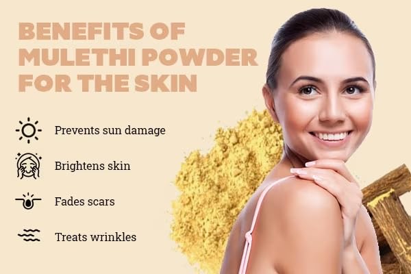 Pure Pik Organic Mulethi Powder (Licorice Root Powder) - 200g Jar for Skin Care, Face Masks & Herbal Tea | Yashtimadhu Powder for Glowing Skin & Digestive Health