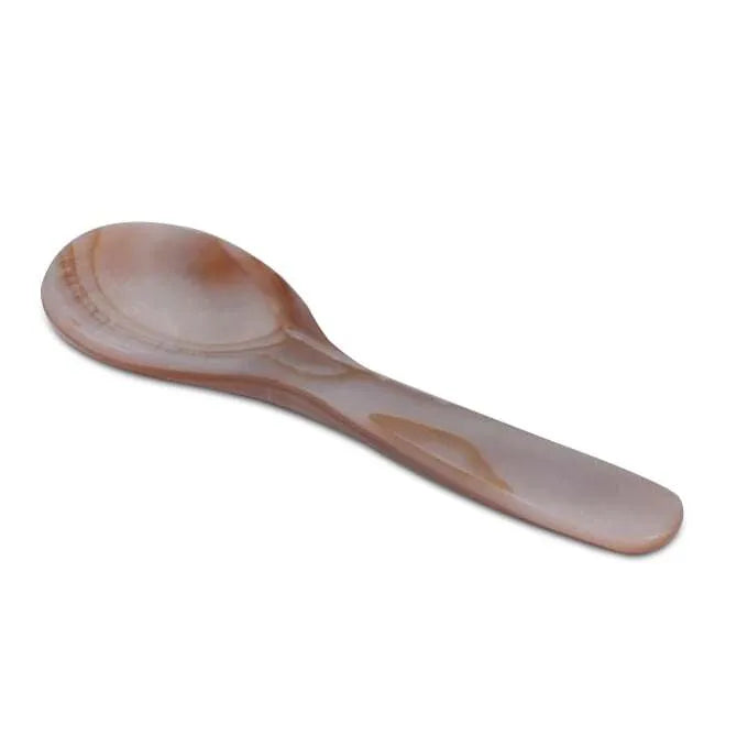 Premium Seashell Caviar Spoons Set of 4 - Elegant Mother of Pearl Appetizer Utensils for Caviar, Oysters, Canapés & Fine Dining Parties