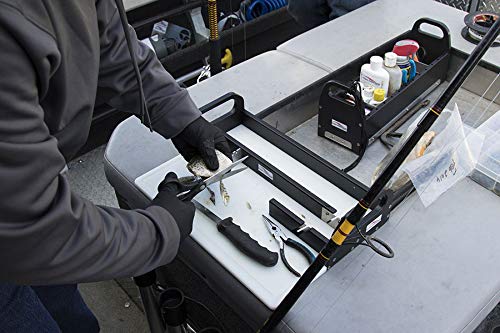 Premium Fishing Bait Tray with Built-in Plug Cutter | Durable Plastic Bait Storage Container for Freshwater & Saltwater Fishing | Perfect for Boat, Kayak, and Shore Fishing