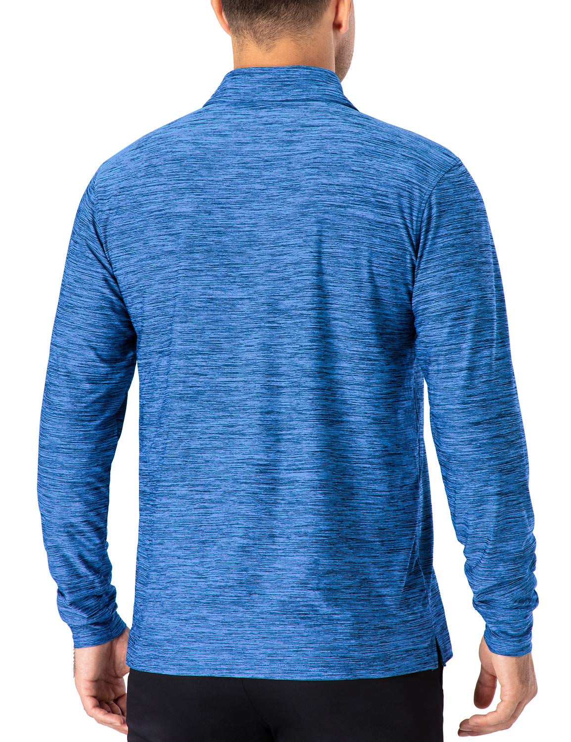 NAVISKIN Men's Quick Dry Golf Polo Shirts - UPF 50+ Sun Protection, Moisture Wicking Performance (Long & Short Sleeve Options) - Perfect for Golf, Tennis, Outdoor Sports & Casual Wear