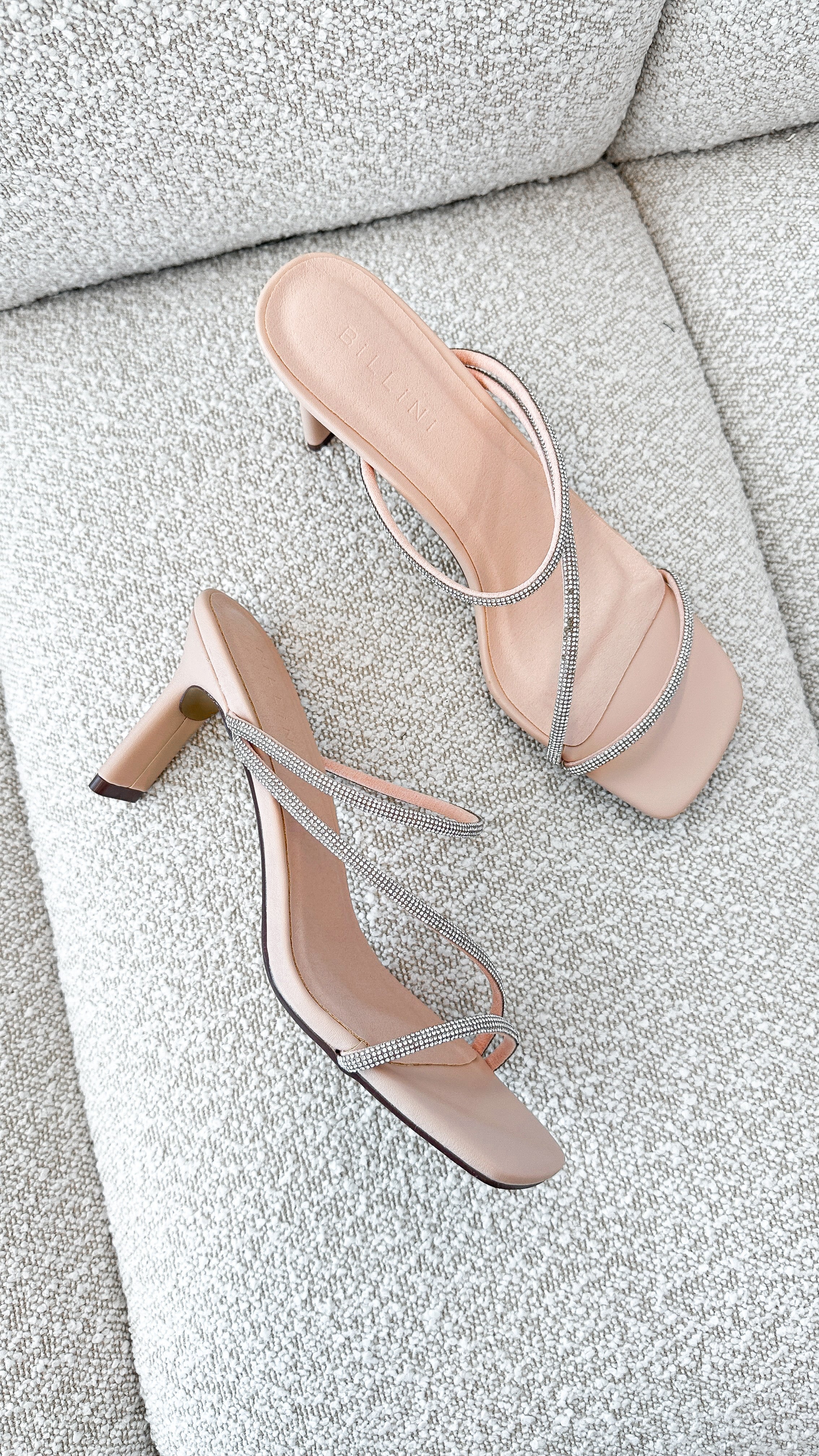 Femi Heel Nude Diamante - Elegant Women's High Heels for Parties, Weddings & Special Occasions