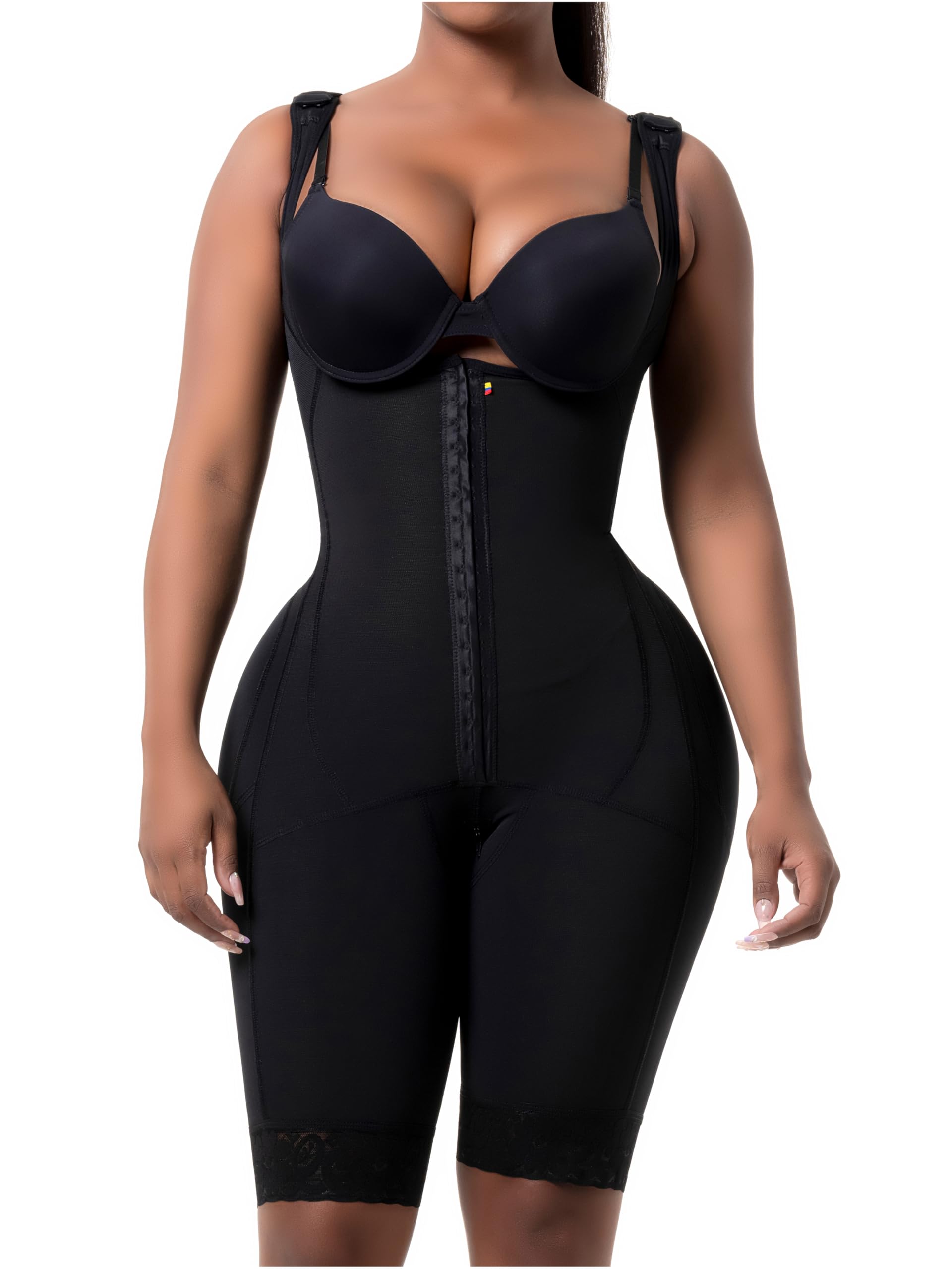 Post-Surgery Stage 1 Faja - Colombian Shaping Compression Garment for BBL & Tummy Tuck (No Bra) - Slimming Body Shaper for Women - Perfect for Recovery, Workout & Everyday Wear