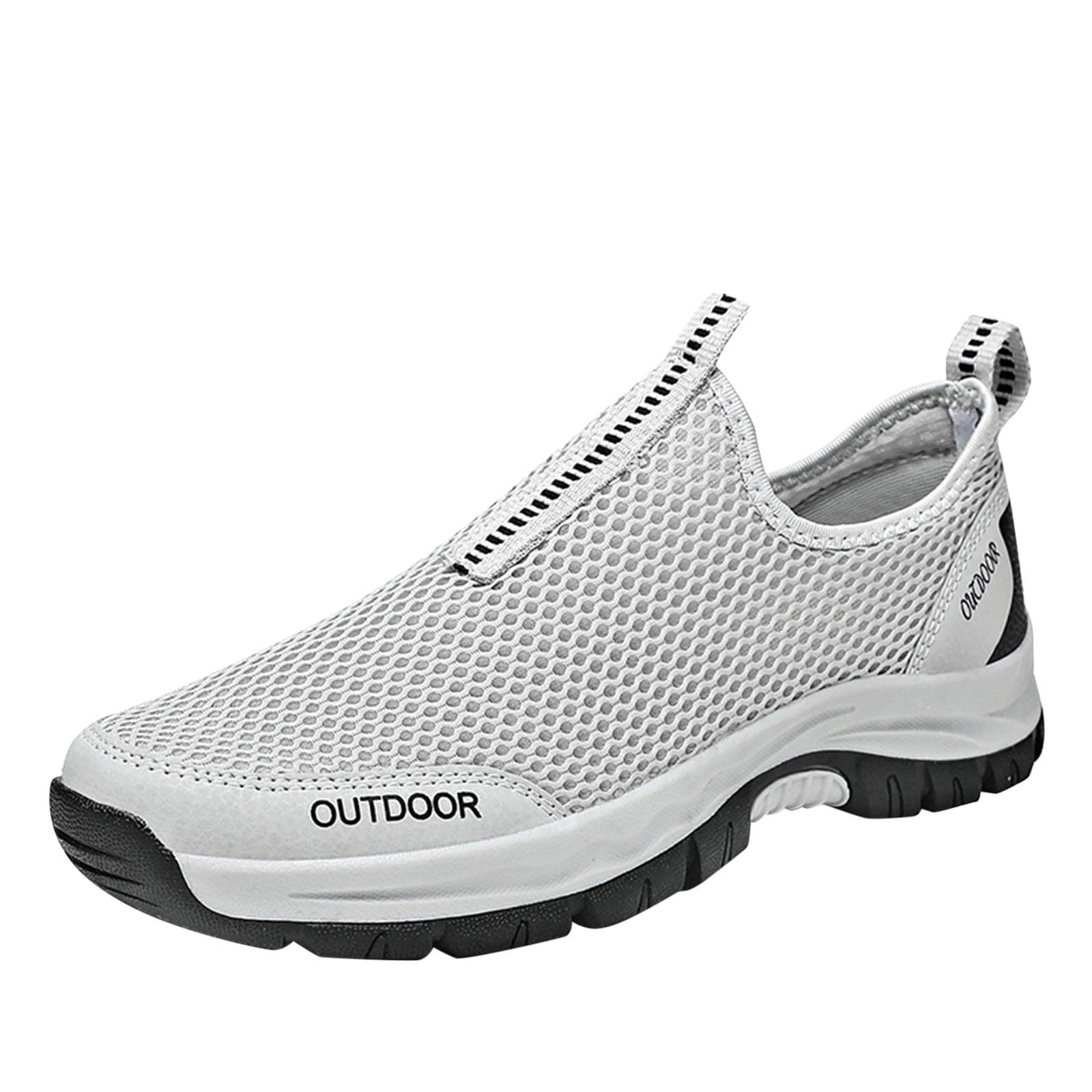 GWTAECH Men's Breathable Mesh Casual Sneakers - Summer Hollow Out Basketball Shoes for Men (Size 7) | Perfect for Outdoor Sports, Gym Workouts & Daily Walking