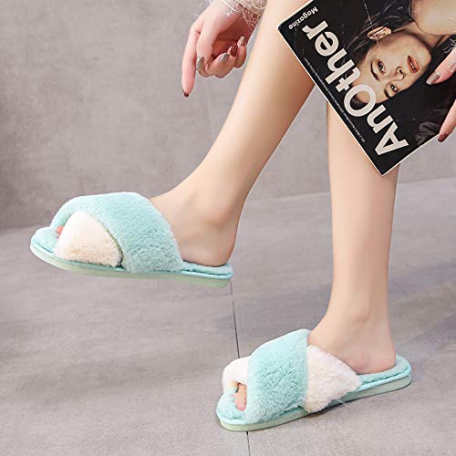 Cozy Women's Fuzzy Slippers - Indoor/Outdoor Plush House Shoes for Relaxing at Home
