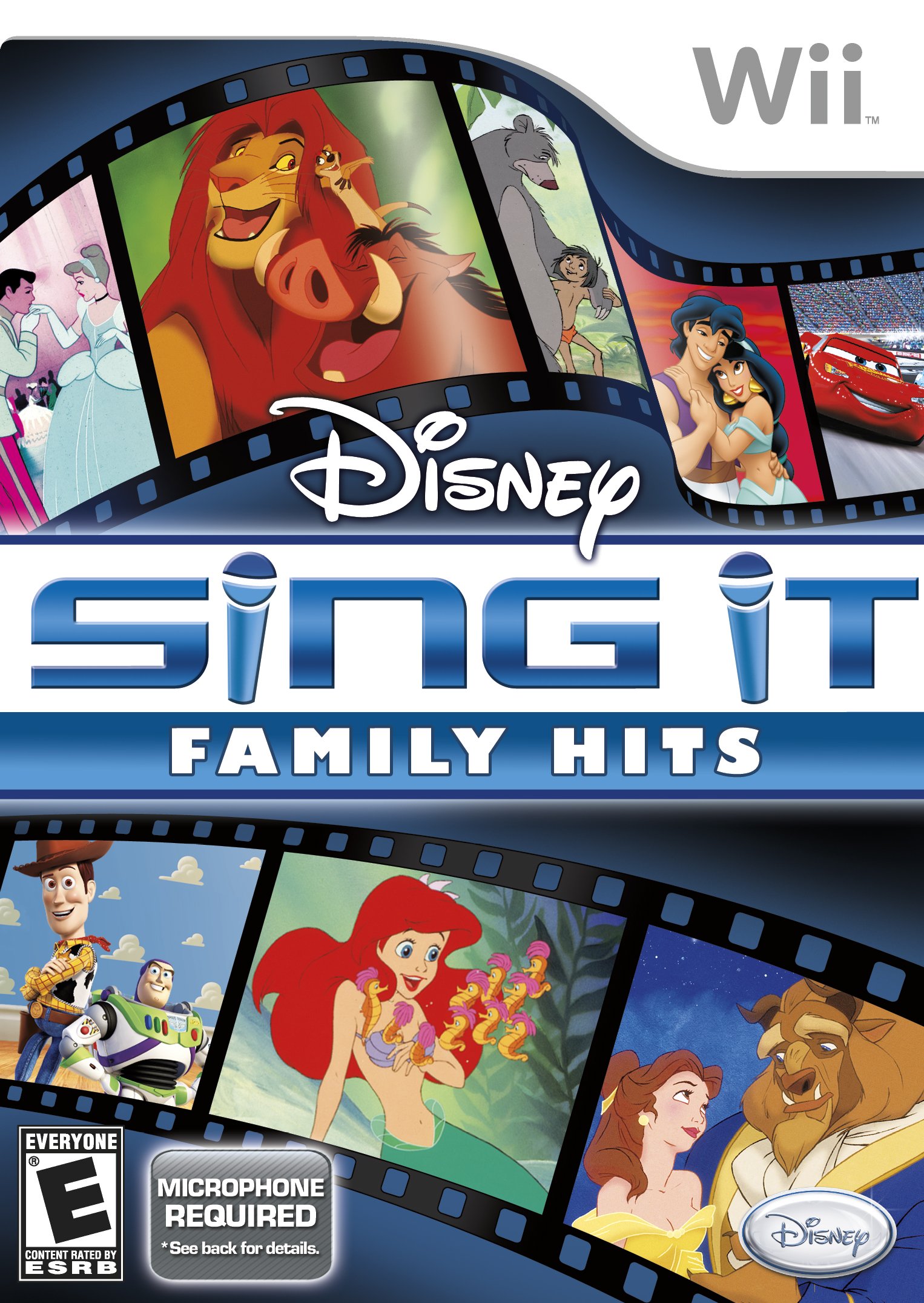 Disney Sing It: Family Hits - Nintendo Wii Game for Kids & Adults - Fun Karaoke Party Music Game for Family Gatherings & Game Nights