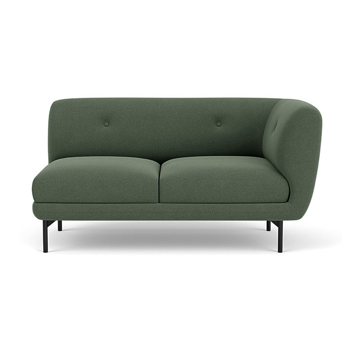Alfred Fabric Right 2 Seater Modular Sofa - Modern Sectional Couch for Living Room, Lounge & Small Spaces | Comfortable & Stylish Home Furniture