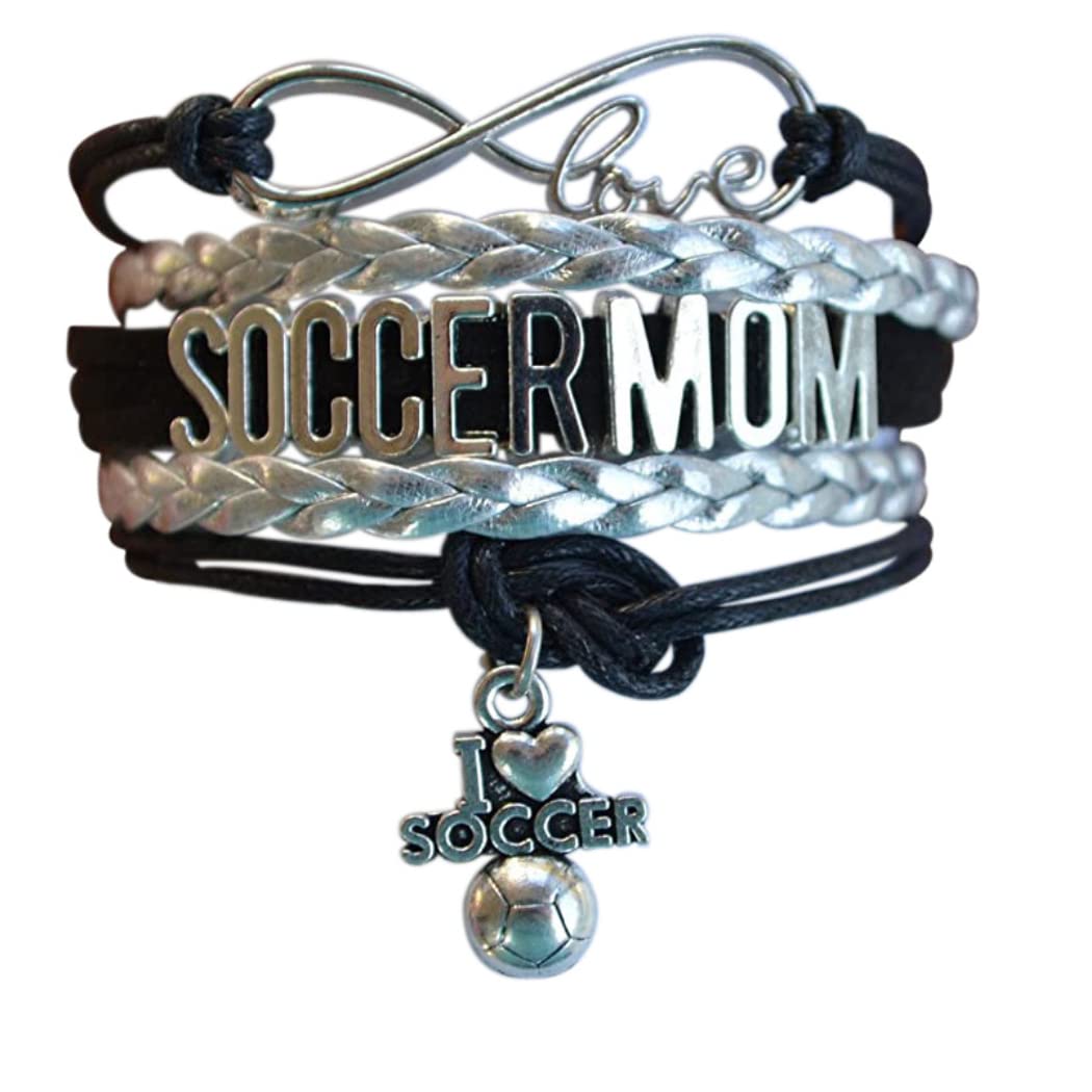 Infinity Collection Soccer Mom Bracelet - Stylish Soccer Mom Jewelry, Perfect Gift for Soccer Moms, Women's Soccer Mom Accessories for Games, Practices & Everyday Wear