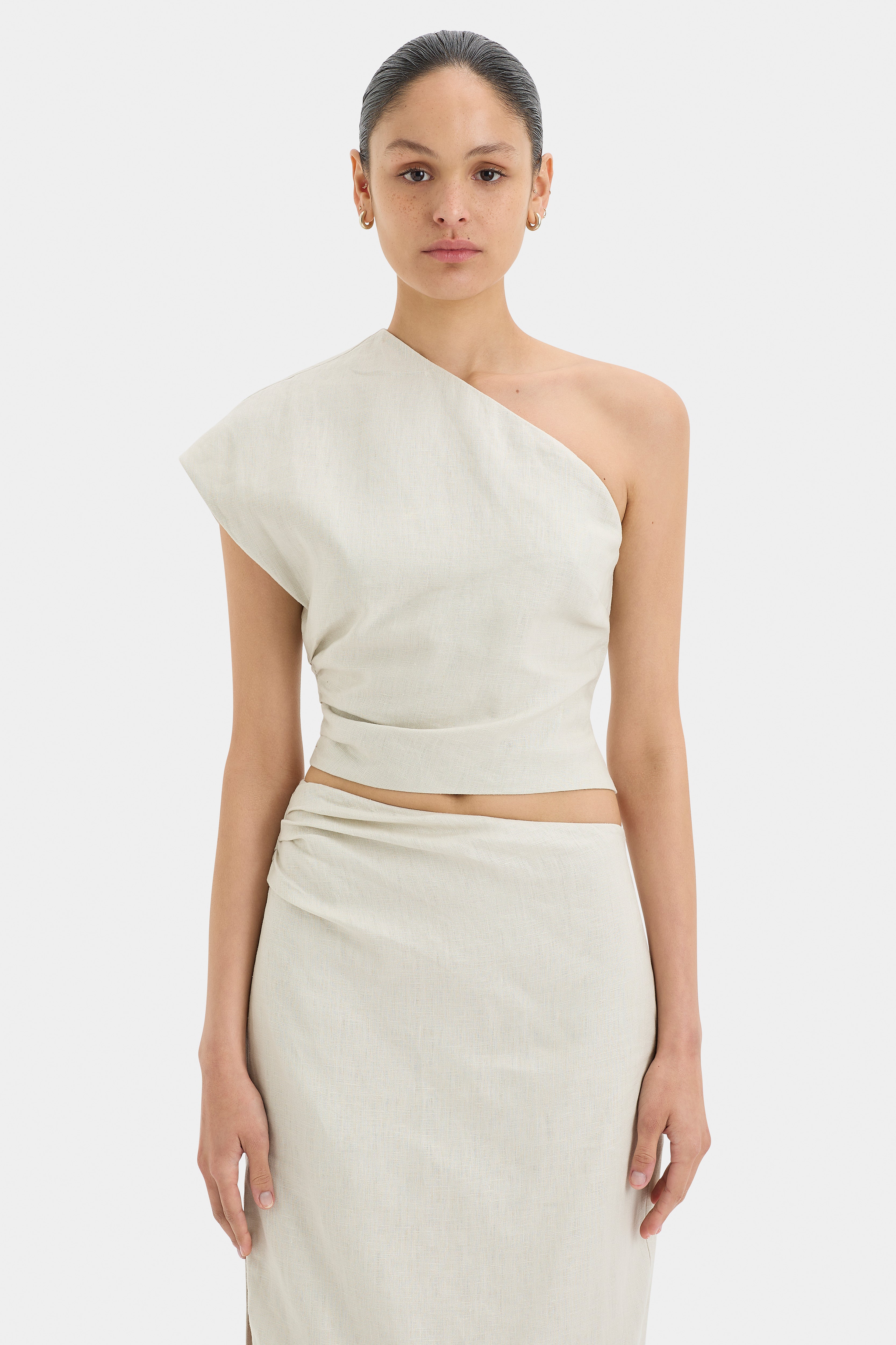 Affogato Asymmetric Midi Skirt for Women - Flowy High Waist Pleated Skirt | Perfect for Casual Outfits, Date Nights & Summer Vacations