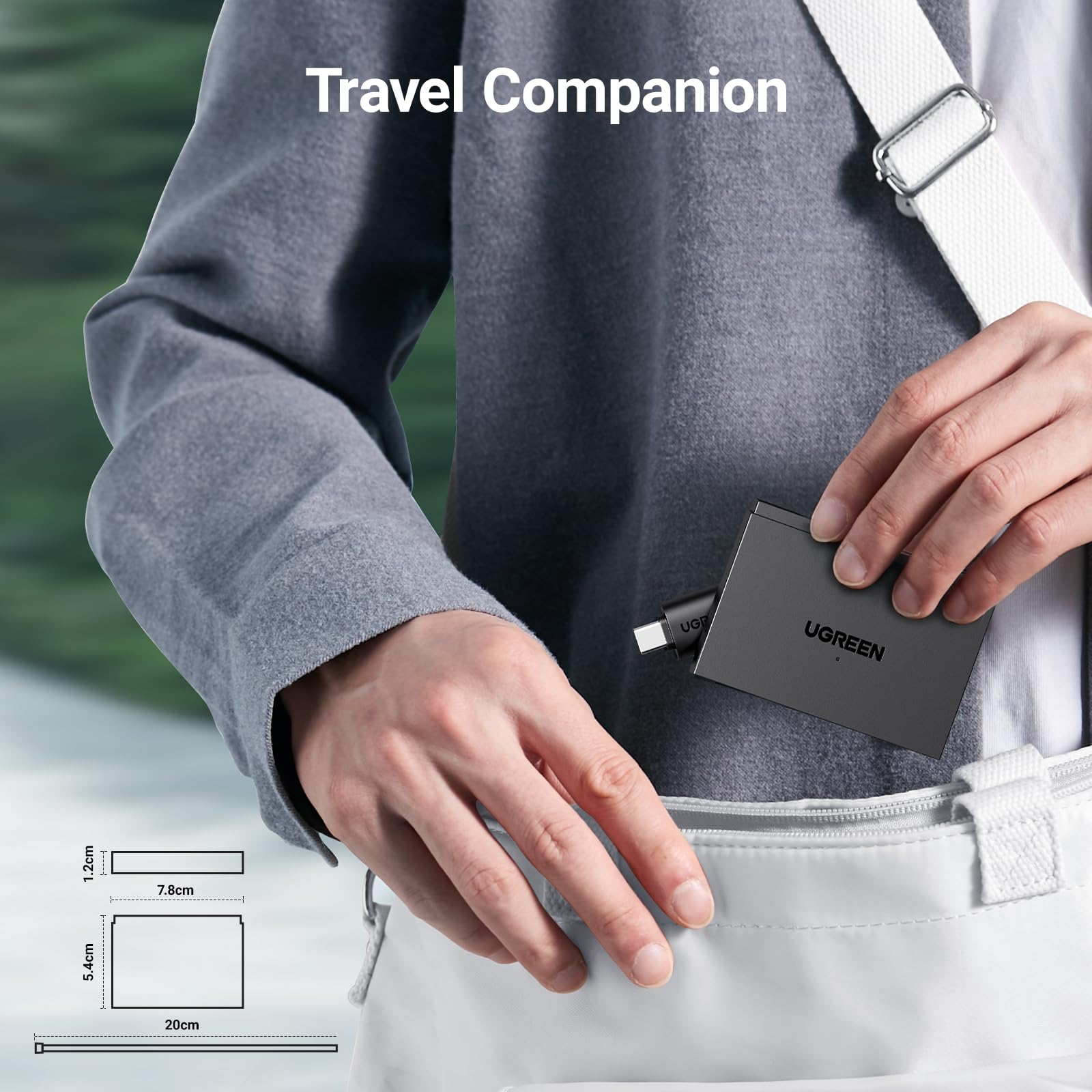 UGREEN USB C SD Card Reader 4-in-1 Adapter with Micro SD Slot - 5Gbps High Speed for iPhone 16/15 Pro Max, MacBook Air, iPad, Galaxy S24 Ultra - Perfect for Photo Transfer & Mobile Storage Expansion
