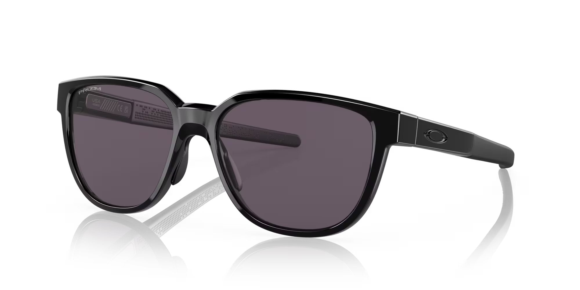 Oakley Actuator Sunglasses - Polished Black Frame with Prizm Grey Lenses - UV Protection for Driving, Running & Outdoor Sports