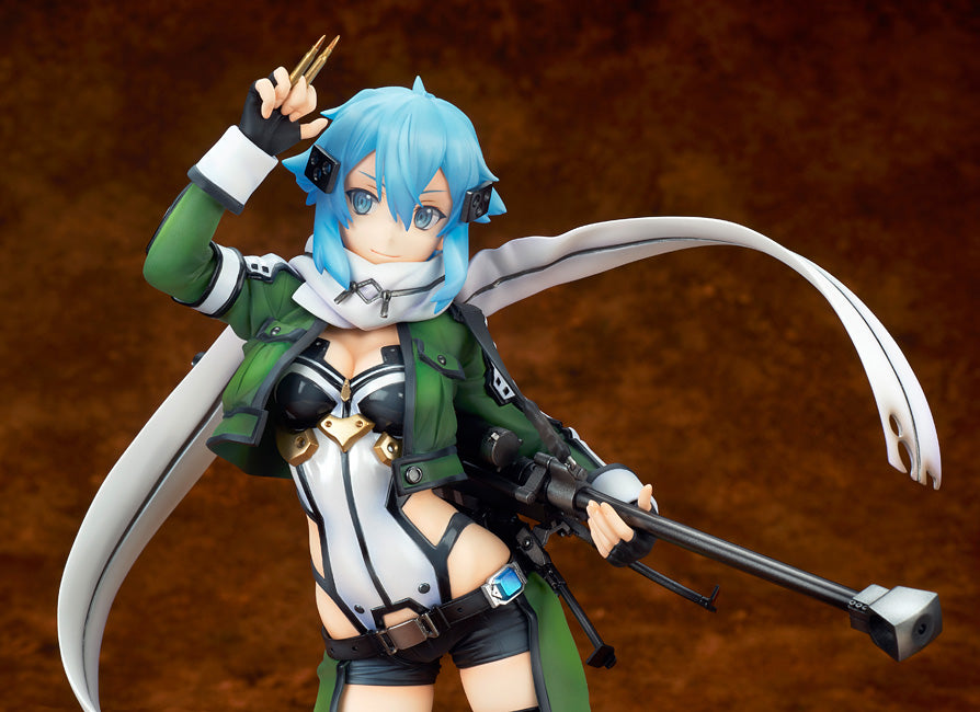 Sword Art Online The Movie: Ordinal Scale Sinon 1/7 Scale PVC Statue Figure - Anime Collectible for Display & Gaming Room Decor