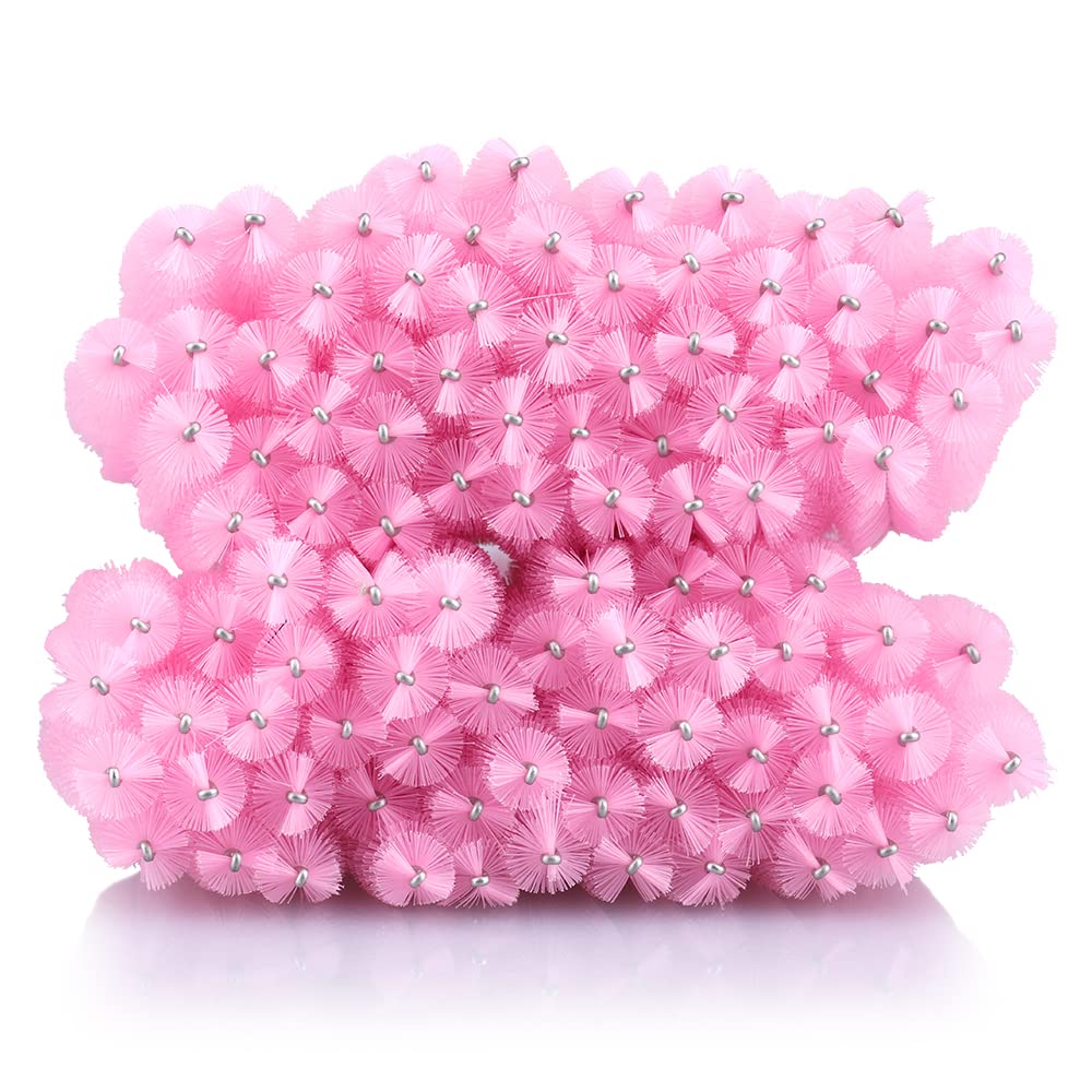 50Pcs Disposable Eyelash Wands - Pink Crystal Mascara Spoolies for Lash Extensions & Eyebrow Separation | Perfect for Professional Salon Use, DIY Makeup, and Home Beauty Care