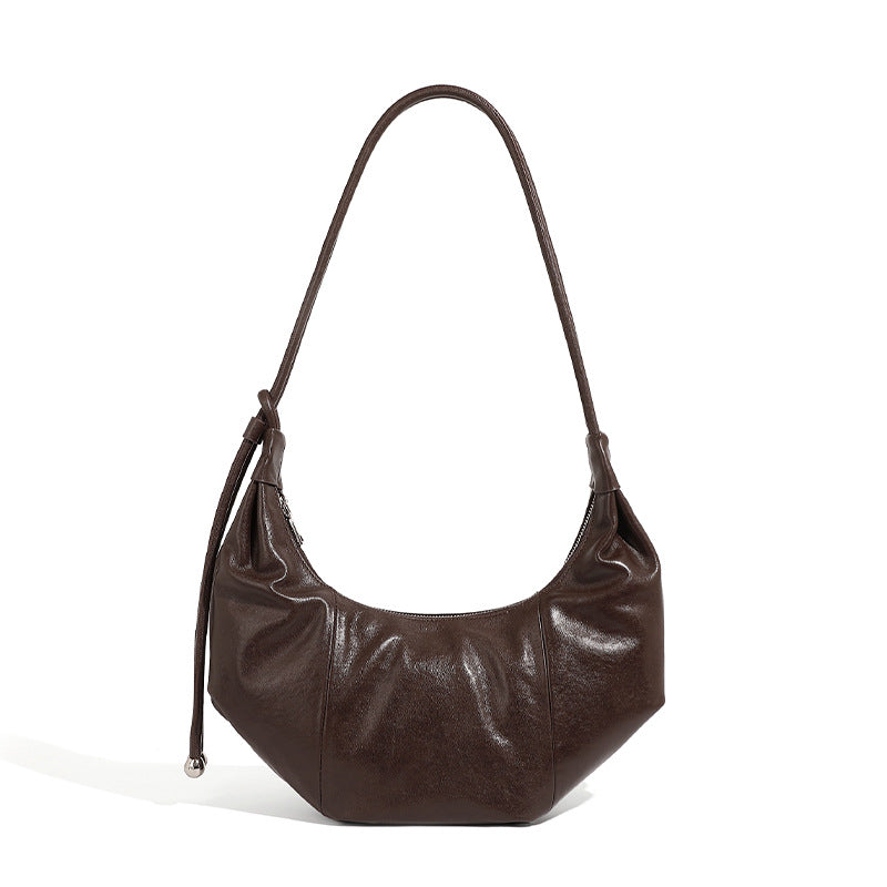 Stylish Women's Curved Shoulder Bag - Fashionable Crossbody Purse for Daily Use, Work & Travel | Trendy Handbag for Outfits & Accessories