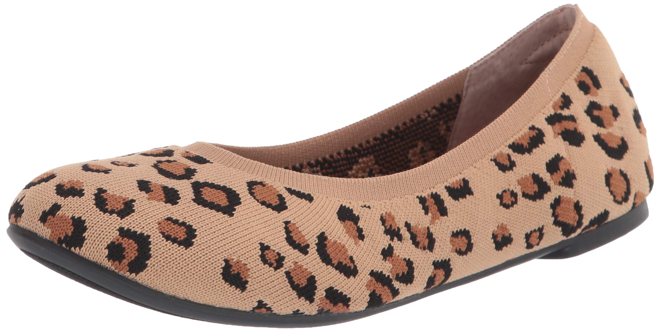 Amazon Essentials Women's Knit Ballet Flat Shoes - Comfortable Slip-On Loafers for Casual Wear, Office & Travel