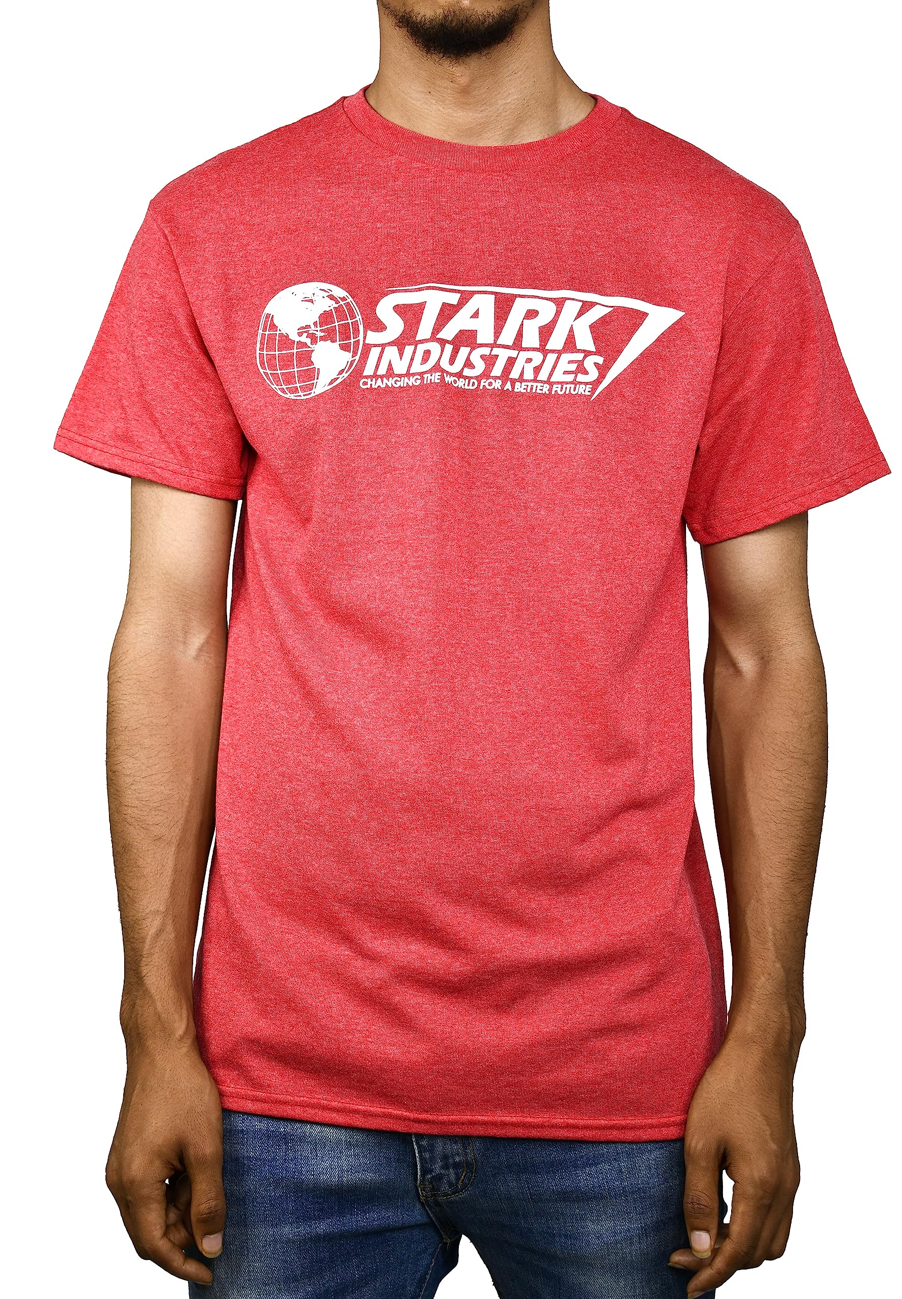 Marvel Iron Man Stark Industries Graphic T-Shirt for Men - Cool Superhero Tee for Casual Wear & Cosplay